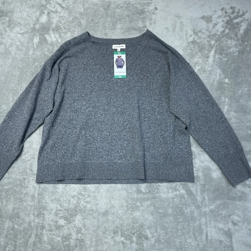 Lucky Brand New Women's Size XL Sweater Gray a1795